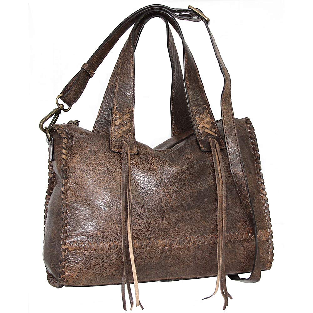 Payton Convertible Satchel in Brown