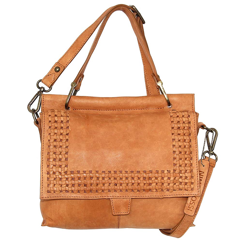 Alexis Leather Satchel in Cognac
