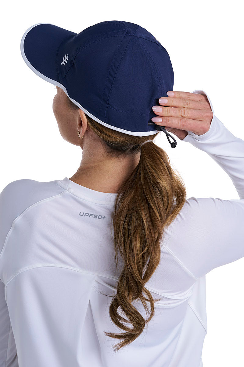 Unisex Lenny Adjustable Sports Cap | Navy/White