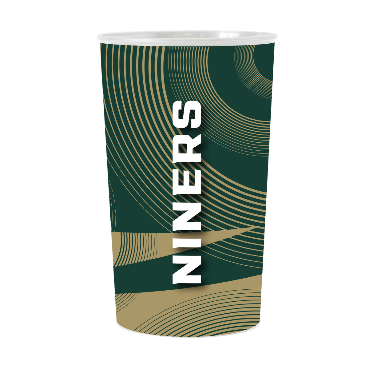 UNC Charlotte Geo Pattern 4-Pack Hardwall Cup