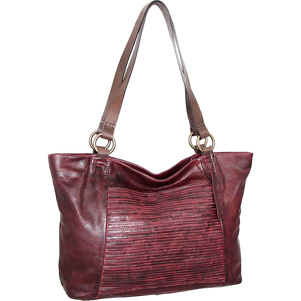 My Camila Leather Tote - Merlot