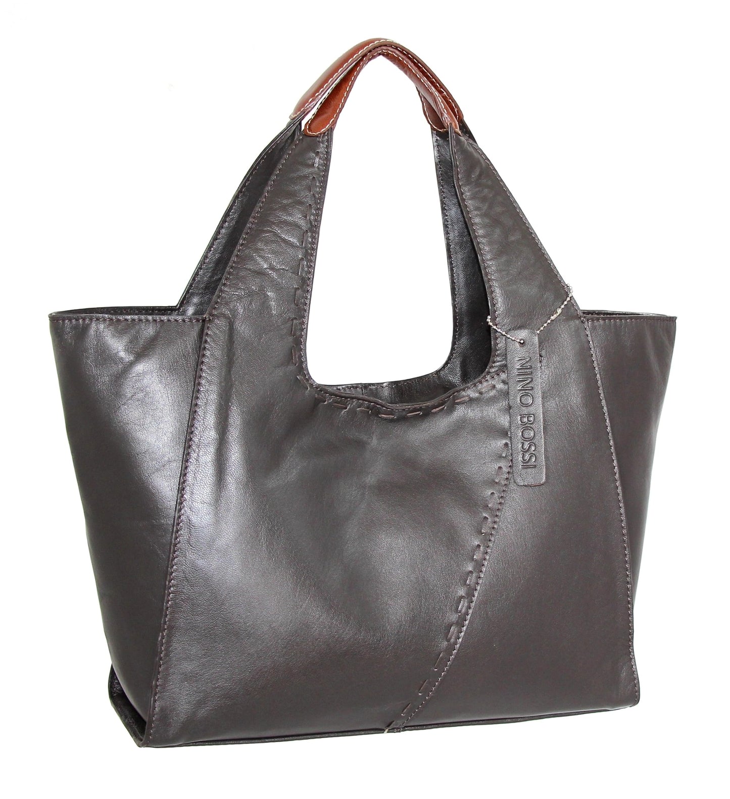 Serena Large Satchel in Chocolate