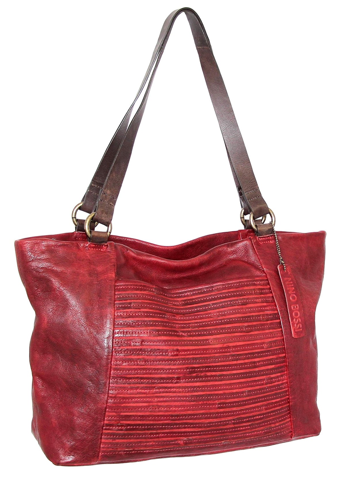 My Camila Leather Tote - Burgundy