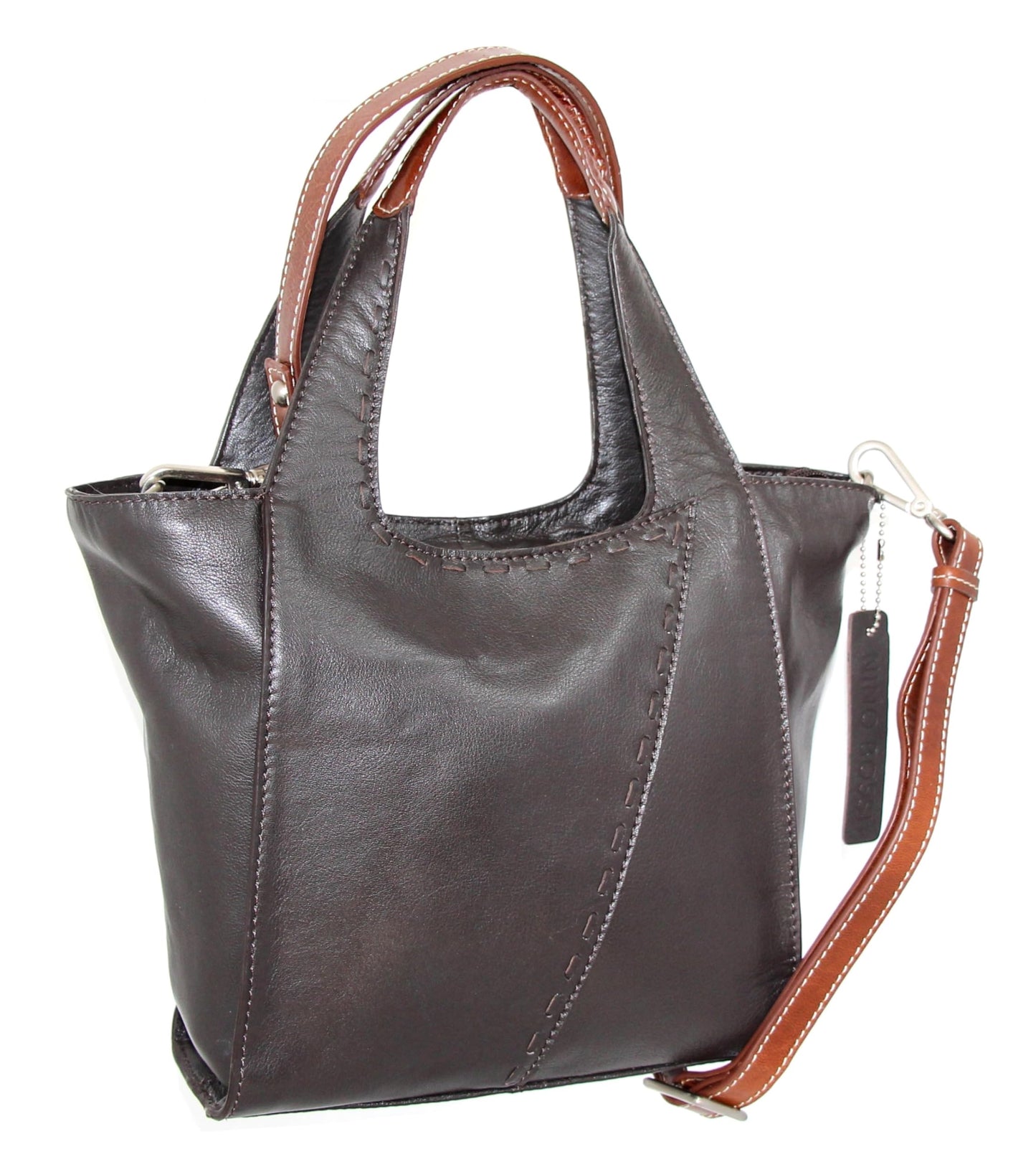 Chiara Small Satchel in Chocolate
