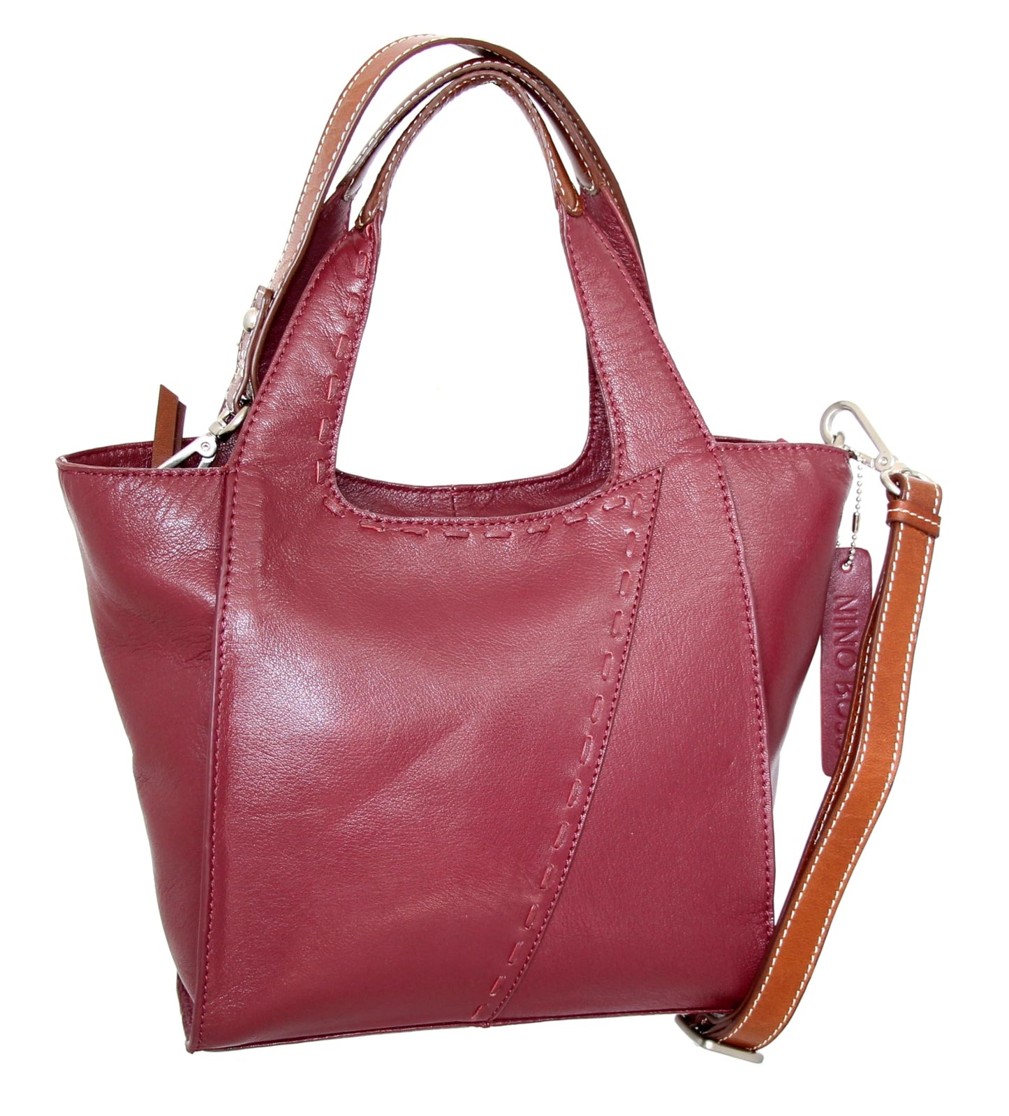 Chiara Small Satchel in Cabernet