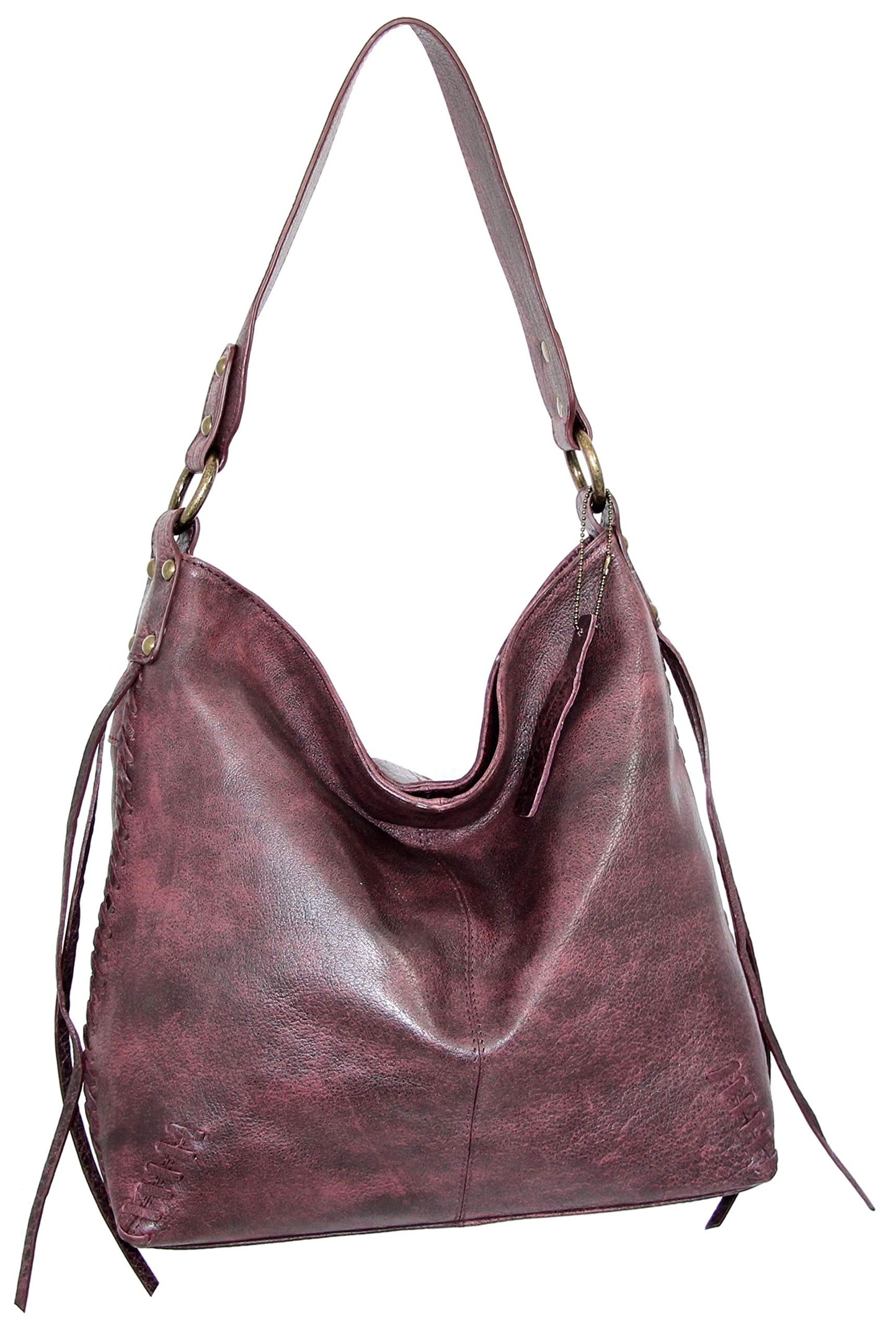 Trinity Shoulder Bag in Burgundy