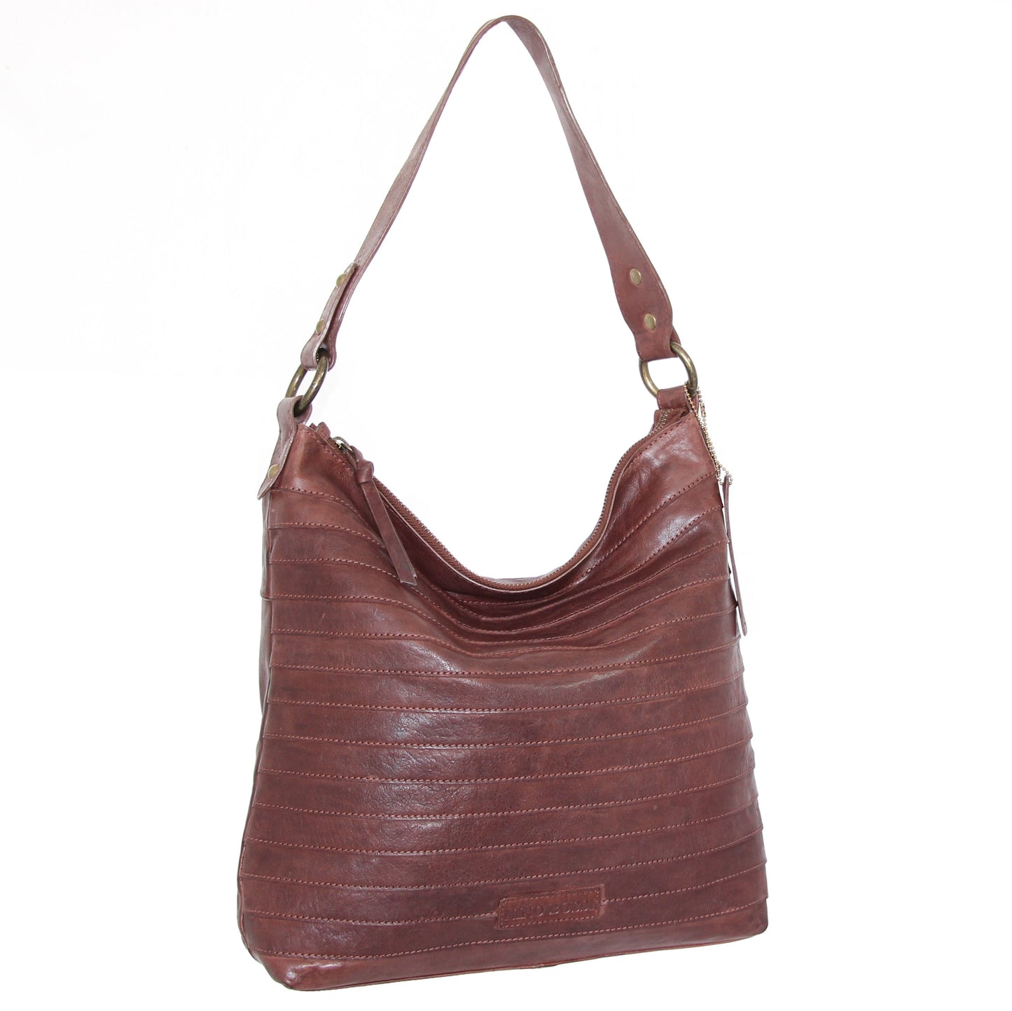 My Ribbed Bohemian Hobo in Chestnut