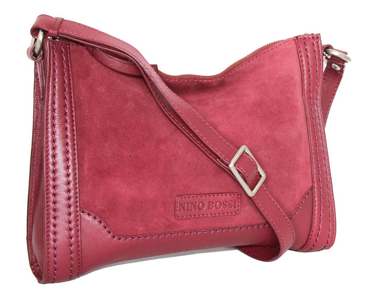 Kitty Cat Leather Crossbody - Merlot