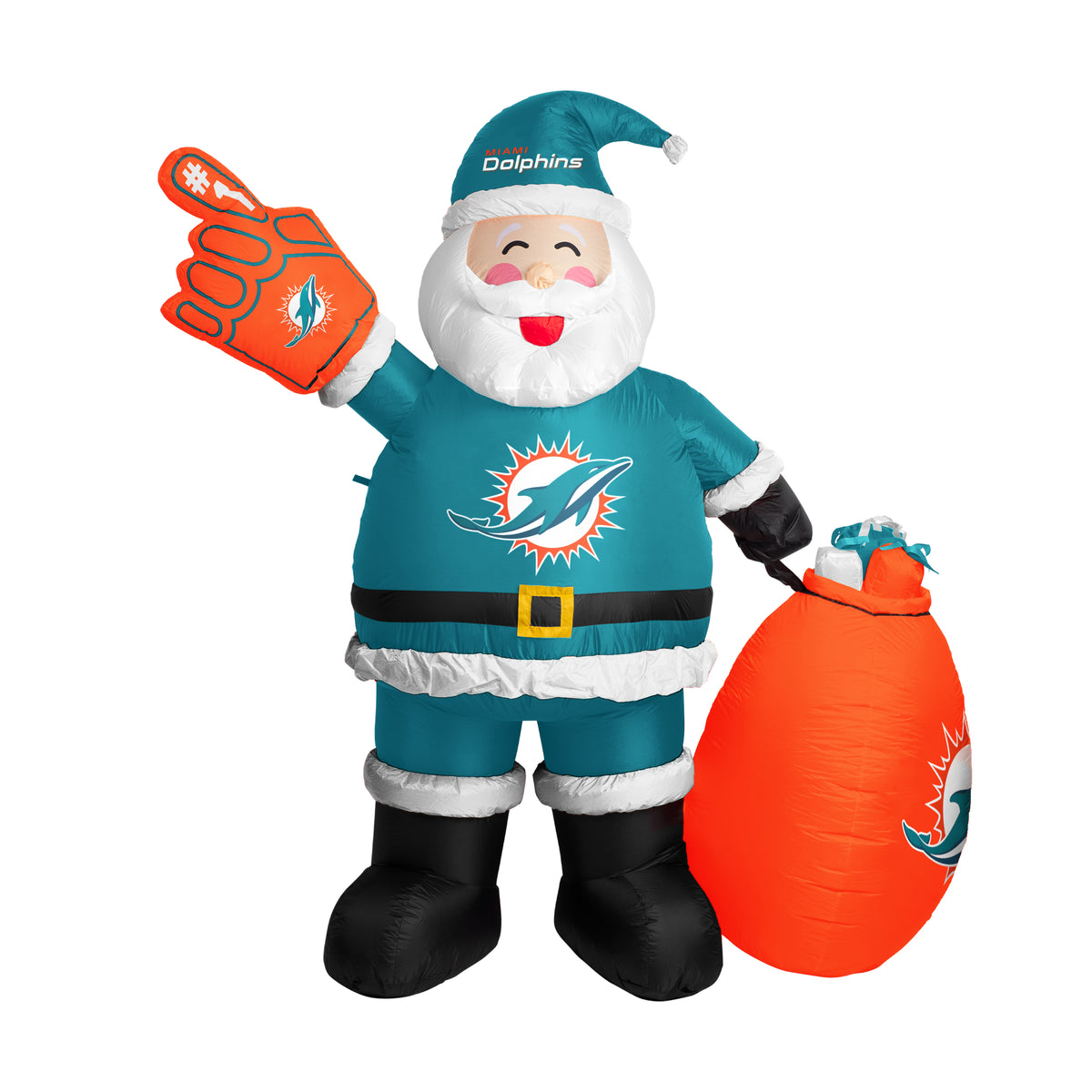 Miami Dolphins Inflatable Santa