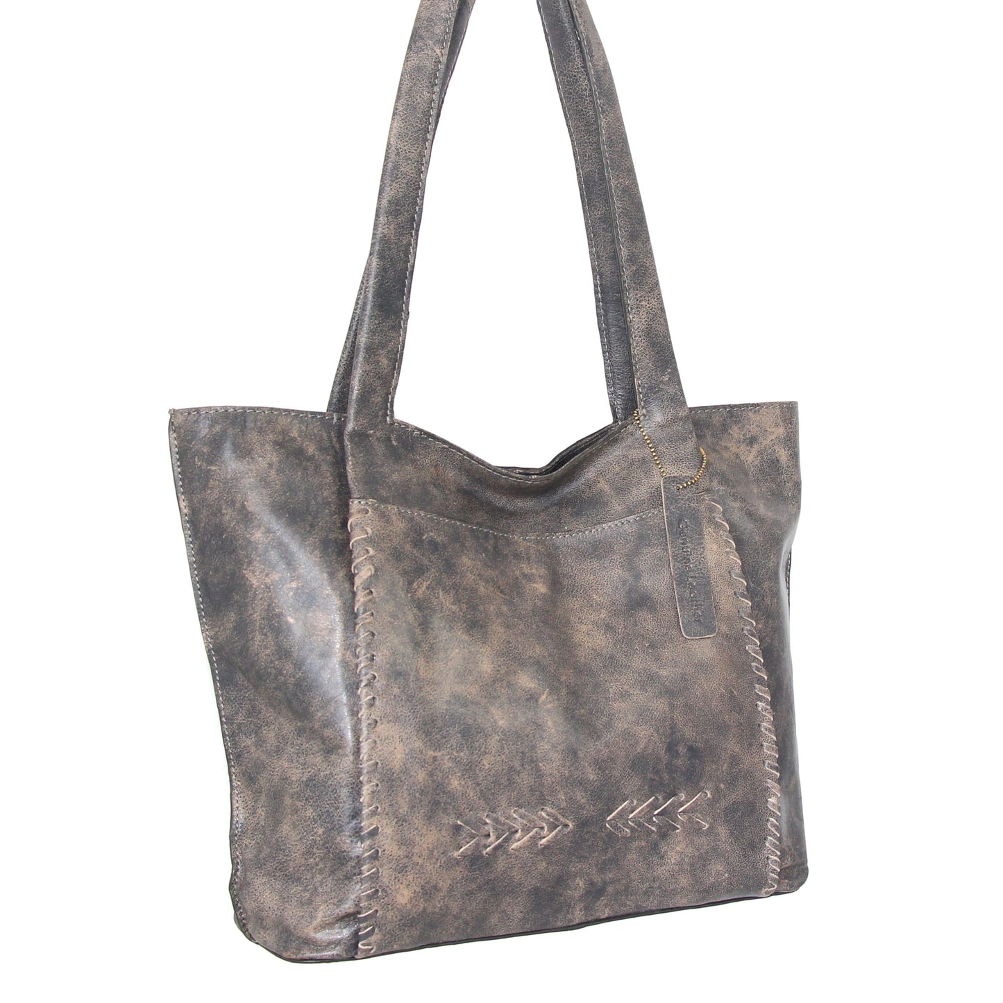 Wendy's Whip Stitch Tote in Grey