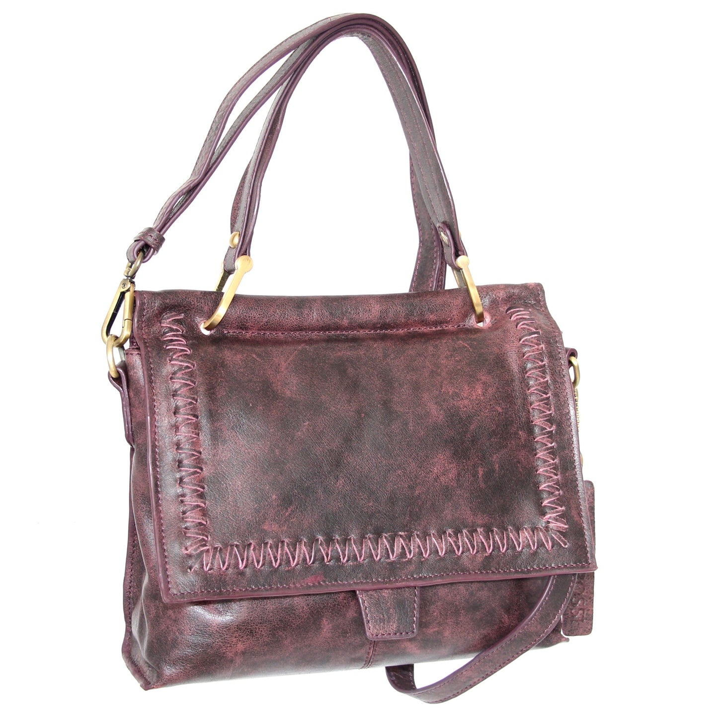 Cleopatra Satchel in Burgundy