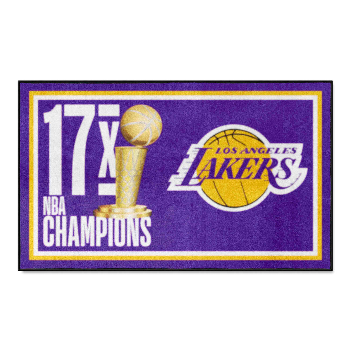 LA Lakers 3x5 Rug