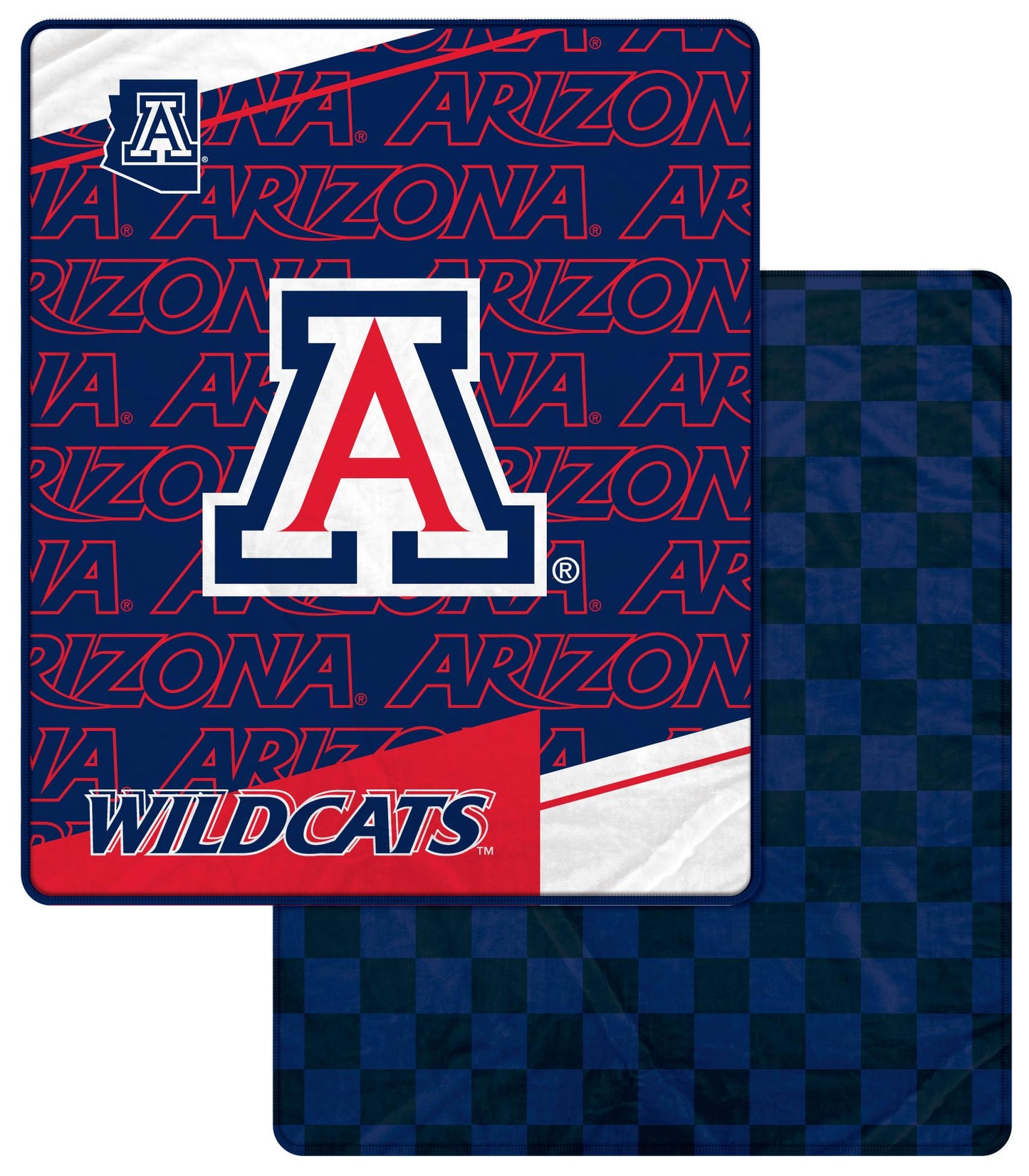 NCAA Checkers Logo Blanket