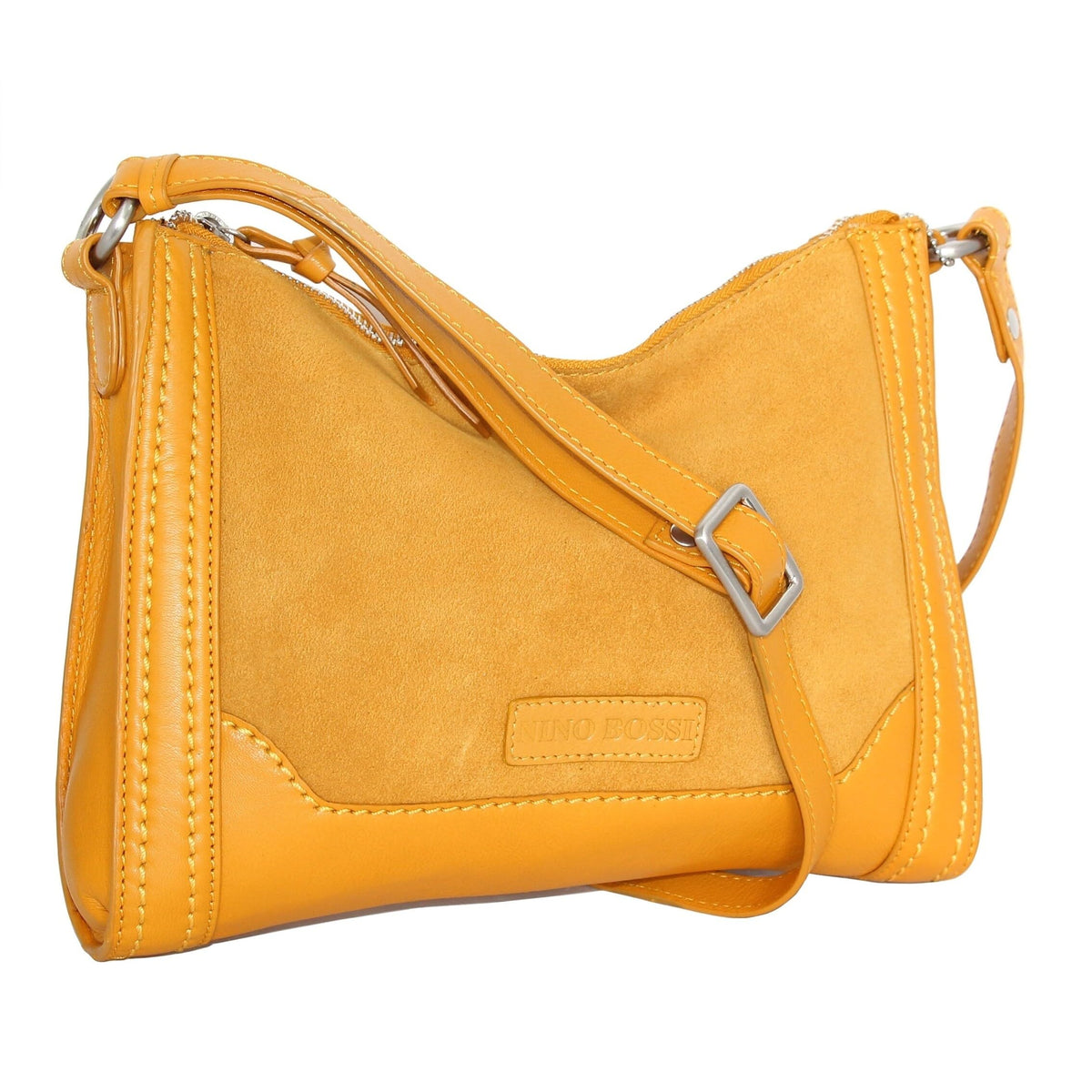 Kitty Cat Leather Crossbody - Mustard
