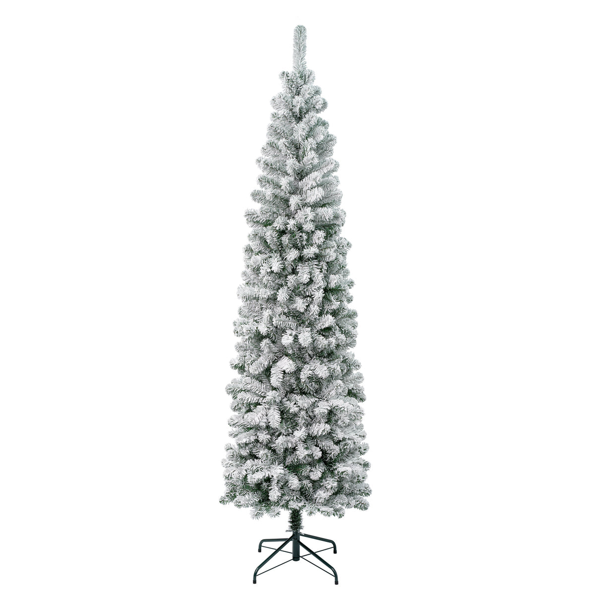 7.5 ft. Acacia Pencil Slim Flocked Tree