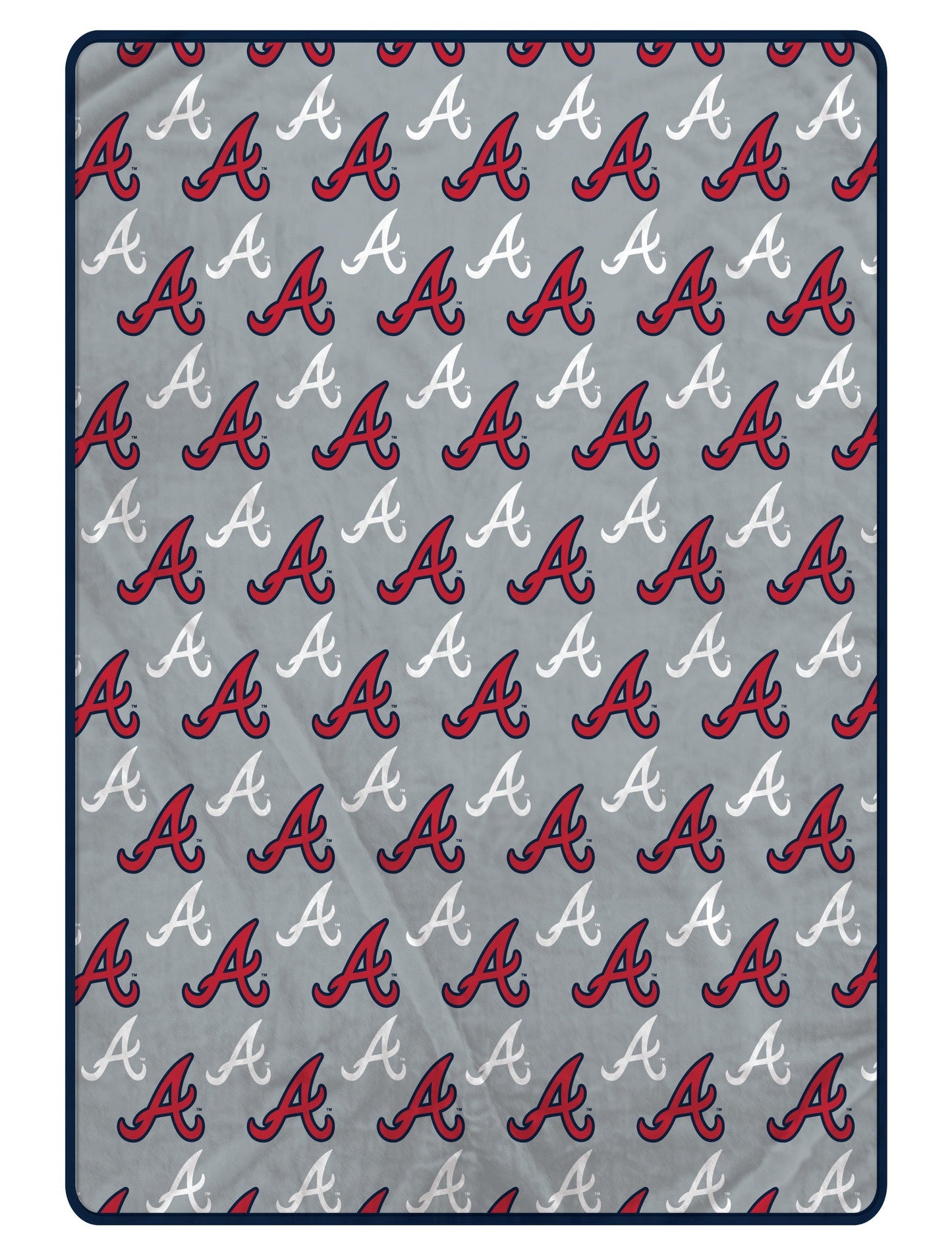 Atlanta Braves MLB Logo Roll 66" X 95" Oversized Twin XL Throw Blanket