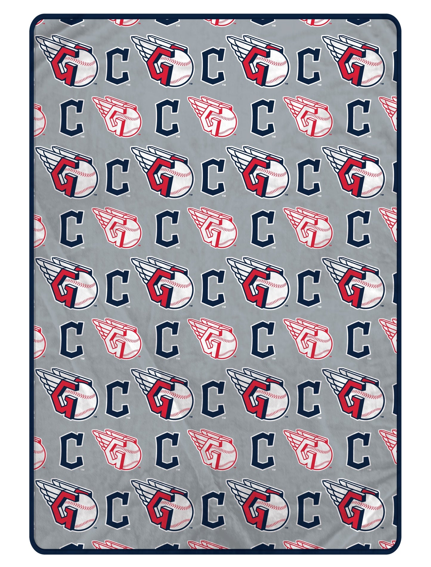 Cleveland Guardians MLB Logo Roll 66" X 95" Oversized Twin XL Throw Blanket