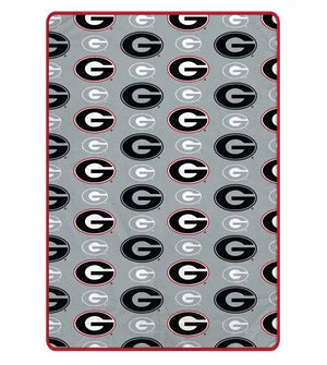 NCAA Repeating Logo Blanket