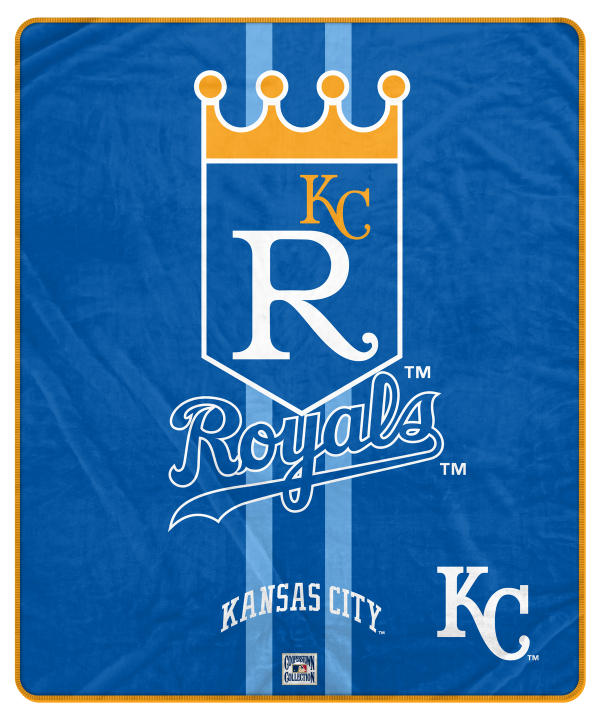 Kansas City Royals MLB Vintage Landscape 60" X 72" Ultra Soft Blanket