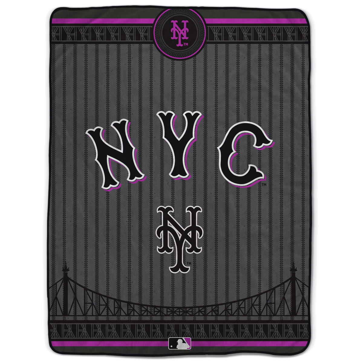 New York Mets MLB City Connect 66" X 95" Oversized Blanket