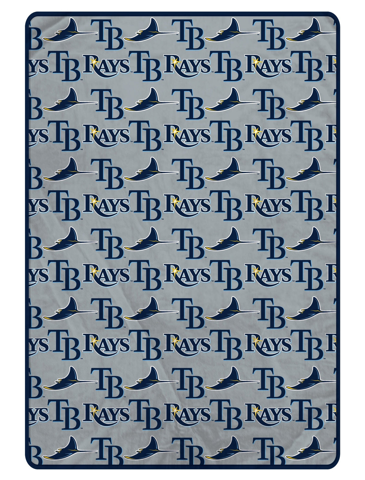 Tampa Bay Rays MLB Logo Roll 66" X 95" Oversized Twin XL Throw Blanket
