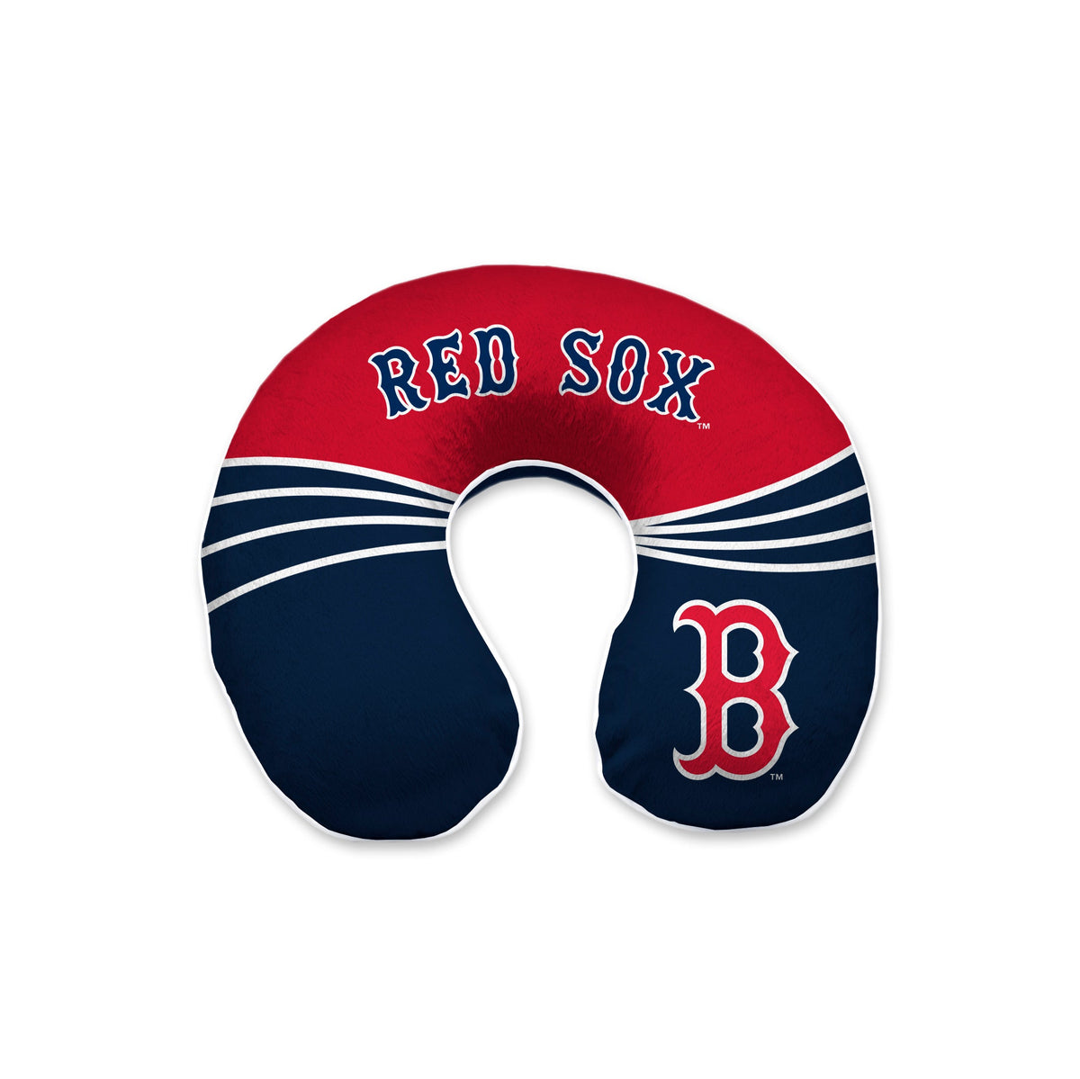 Boston Red Sox MLB Wave U-Neck Memory Foam Travel Pillow