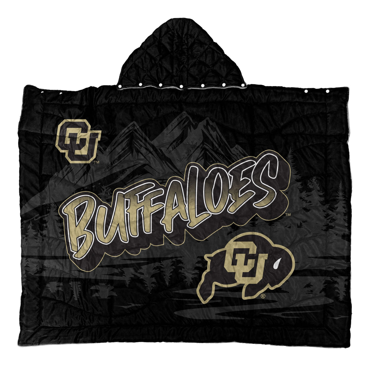 NCAA Hooded Cozy Cape Blanket