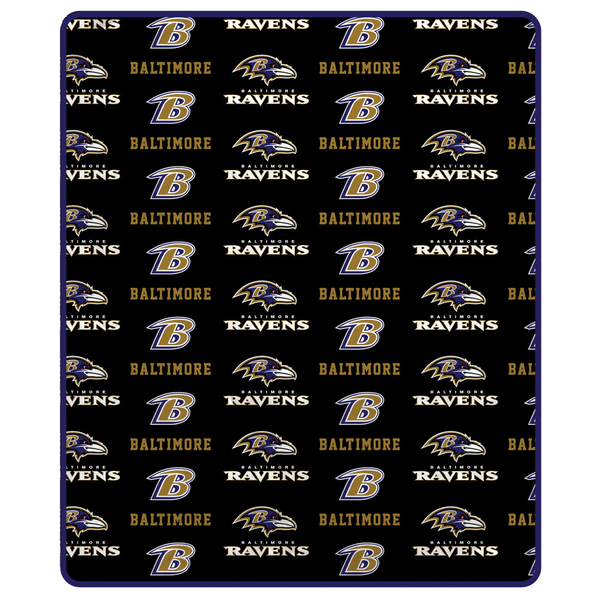 Baltimore Ravens NFL Team Logo Stadium Blanket 60x70
