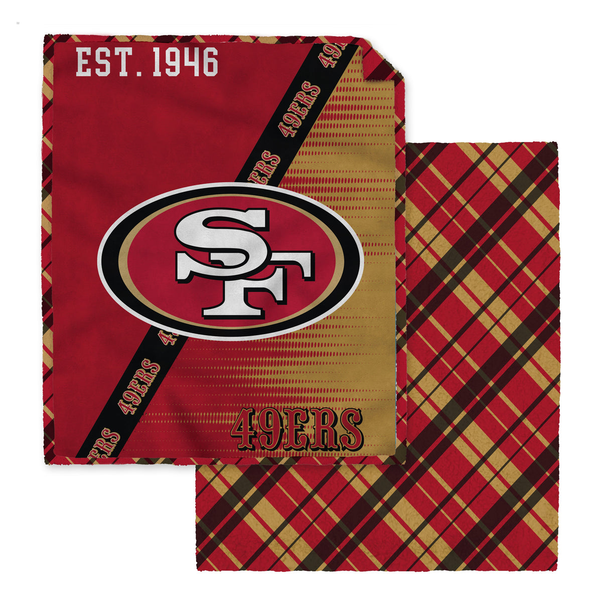 San Francisco 49ers NFL Team Heritage Soft Blanket 60x80