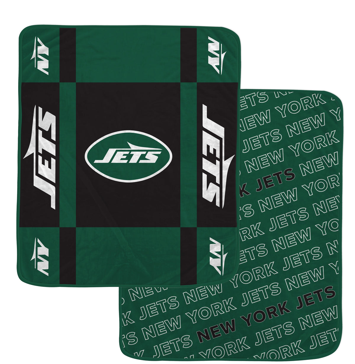 New York Jets NFL Team Reversible Soft Blanket 60x70