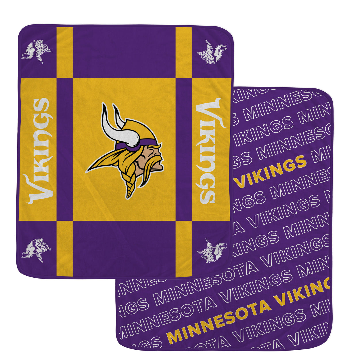 Minnesota Vikings NFL Team Reversible Soft Blanket 60x70