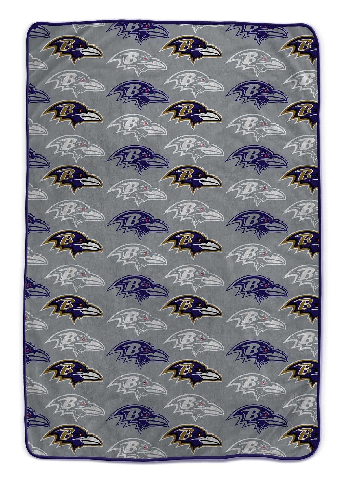 Baltimore Ravens NFL Team Logomania XL Blanket 66x95