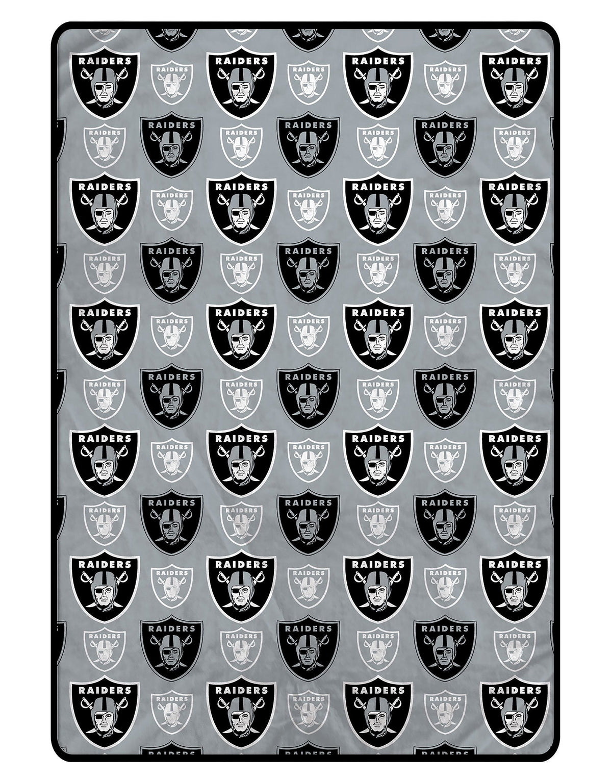 Las Vegas Raiders NFL Team Logomania XL Blanket 66x95