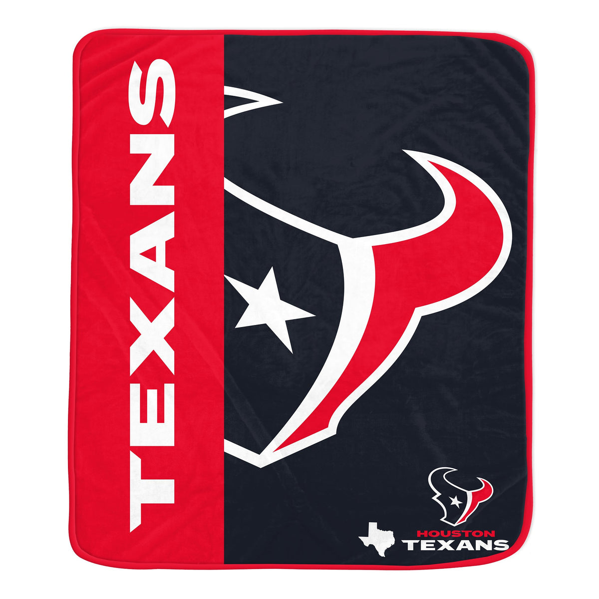 Houston Texans NFL Team Logo Soft Throw 50x60