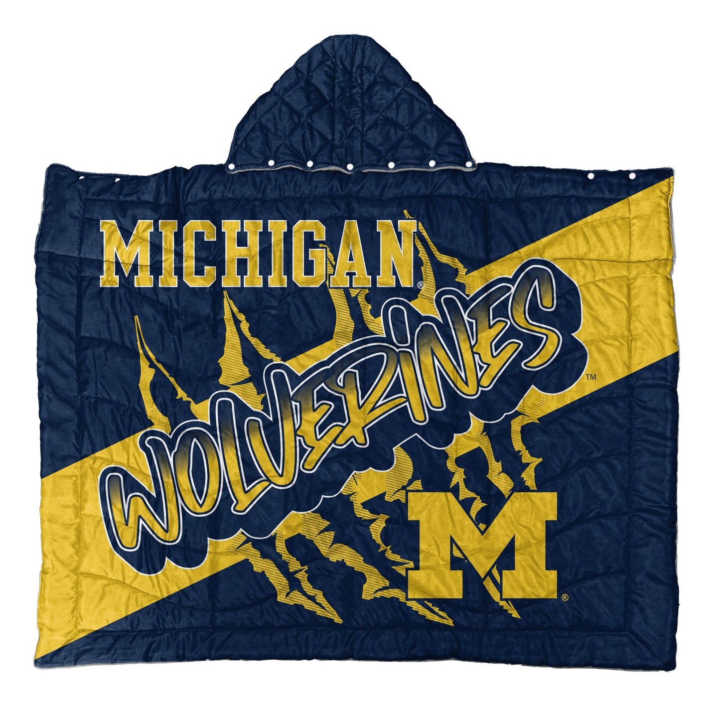 NCAA Hooded Cozy Cape Blanket