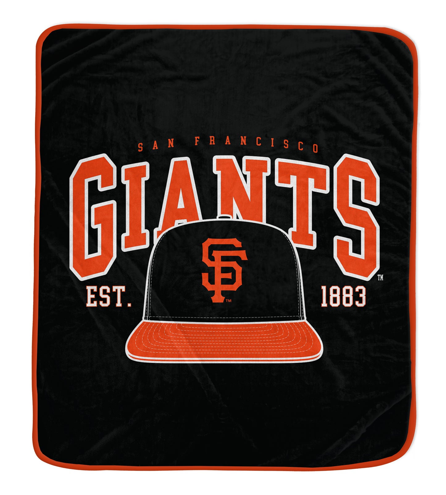 San Francisco Giants MLB Vintage Arch 50" X 60" Royal Plush Throw Blanket