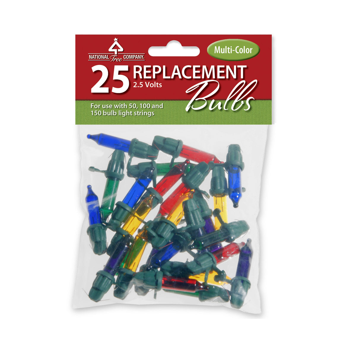 25-Pack Multicolor Replacement Bulbs