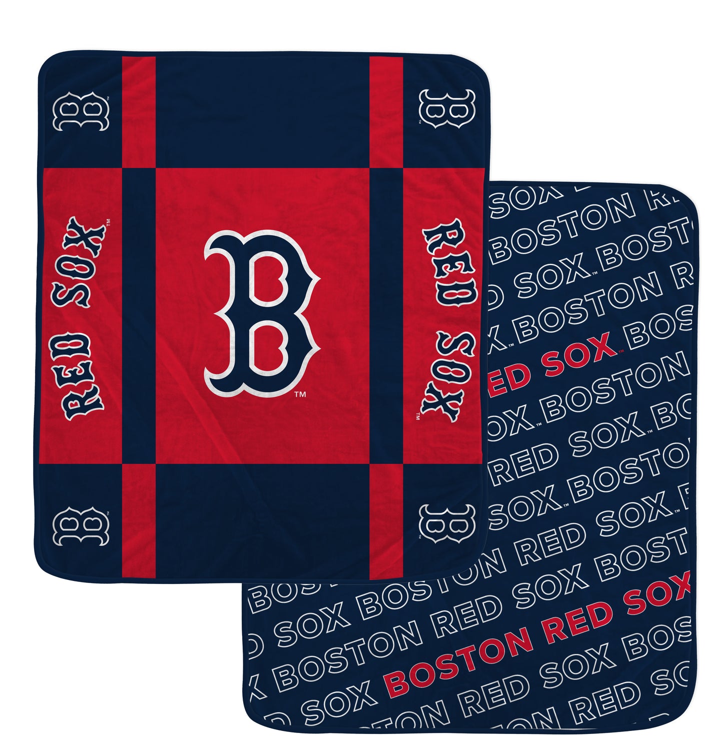 Boston Red Sox MLB Reverse Block 60" X 70" Double-Sided Plush Blanket