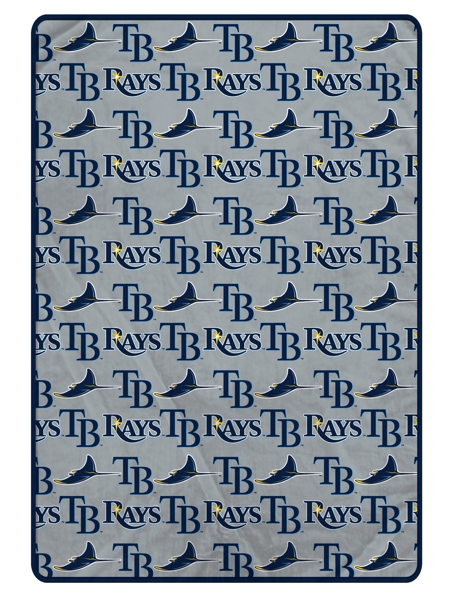 Tampa Bay Rays MLB Logo Roll 66" X 95" Oversized Twin XL Throw Blanket