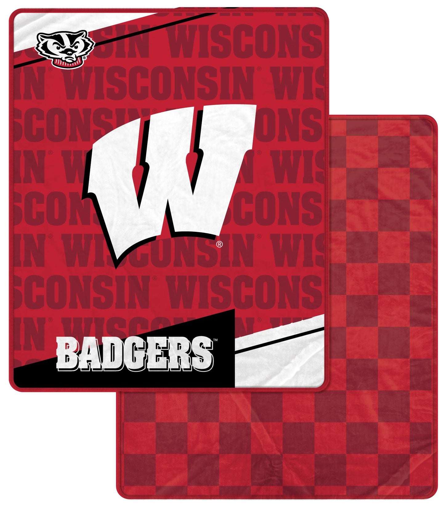 NCAA Checkers Logo Blanket