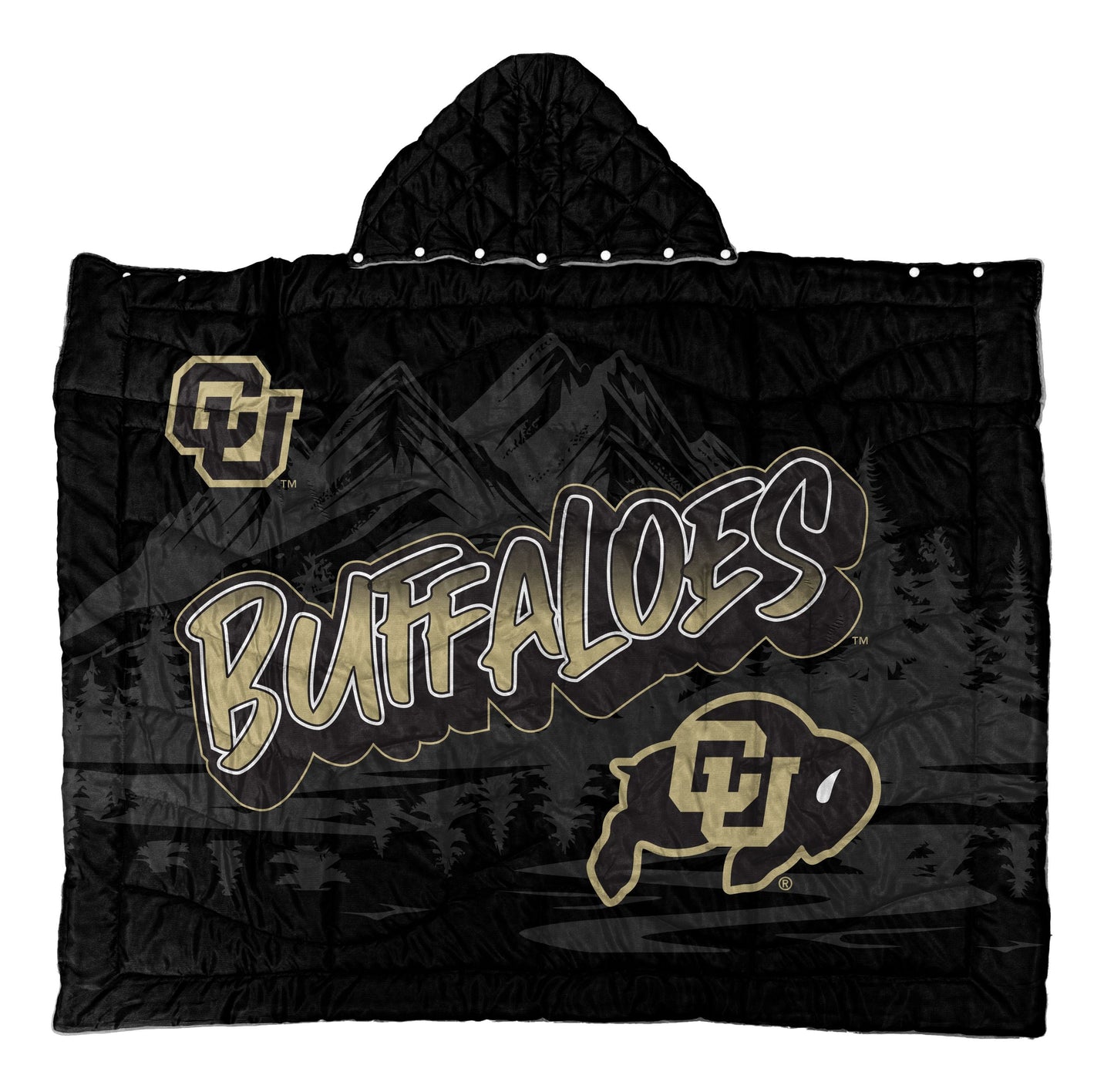 NCAA Hooded Cozy Cape Blanket