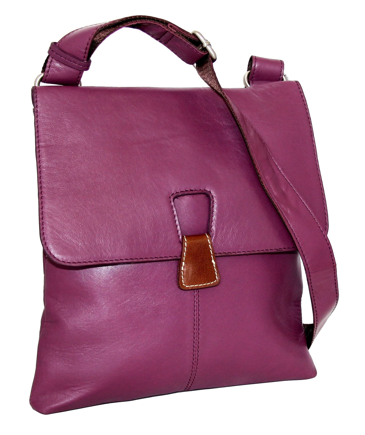 California Leather Crossbody Bag - Viola