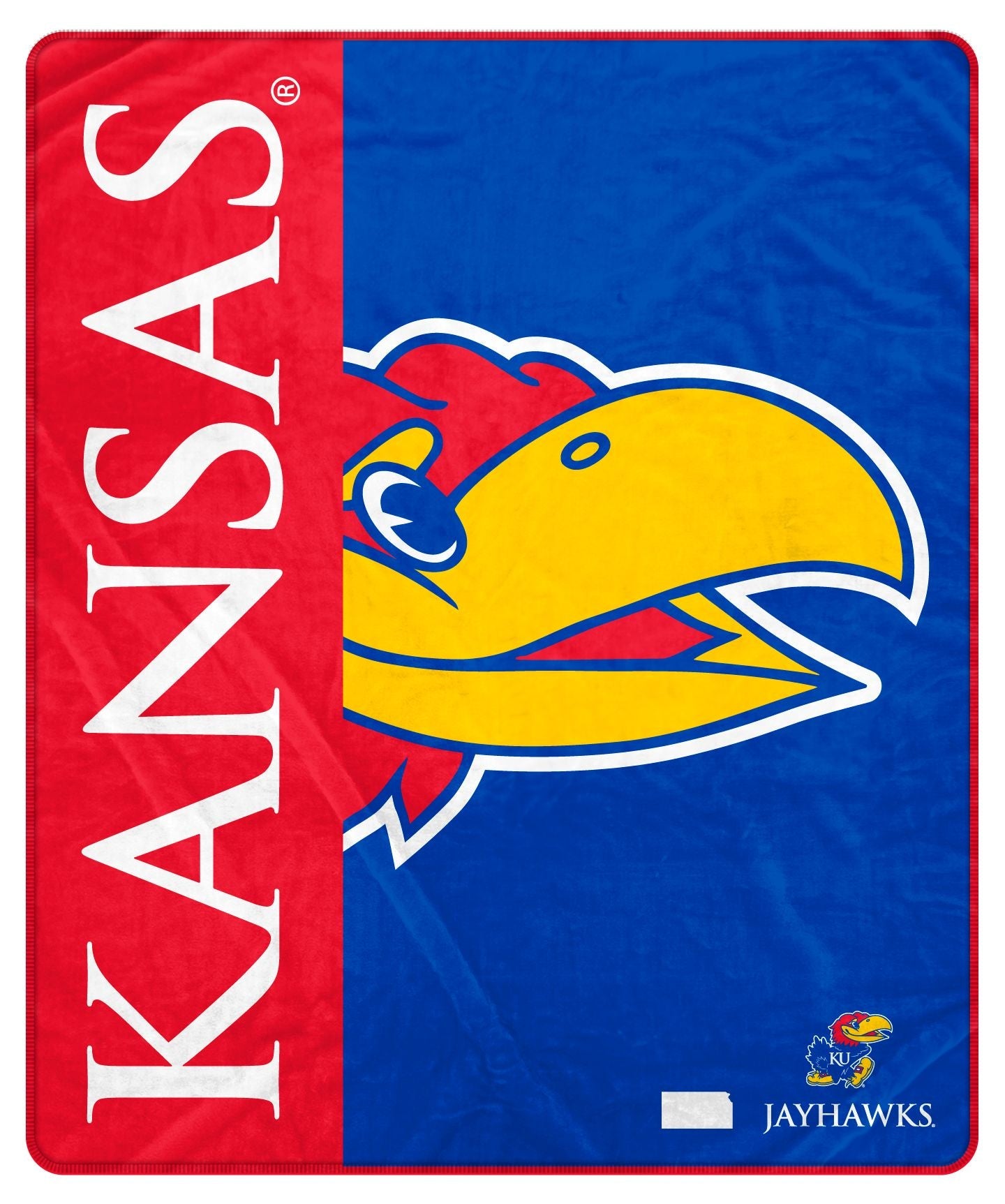 NCAA Side Bar Big Logo Blanket