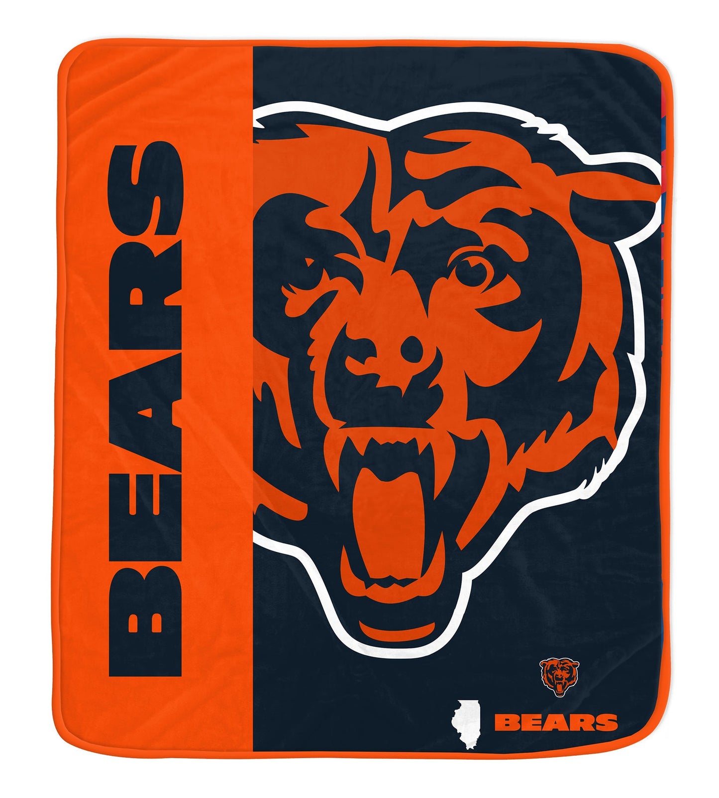 Chicago Bears NFL Team Logo Soft Throw 50x60