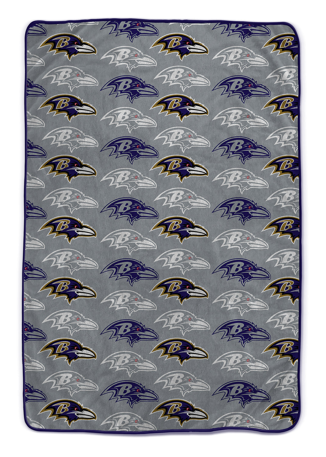 Baltimore Ravens NFL Team Logomania XL Blanket 66x95