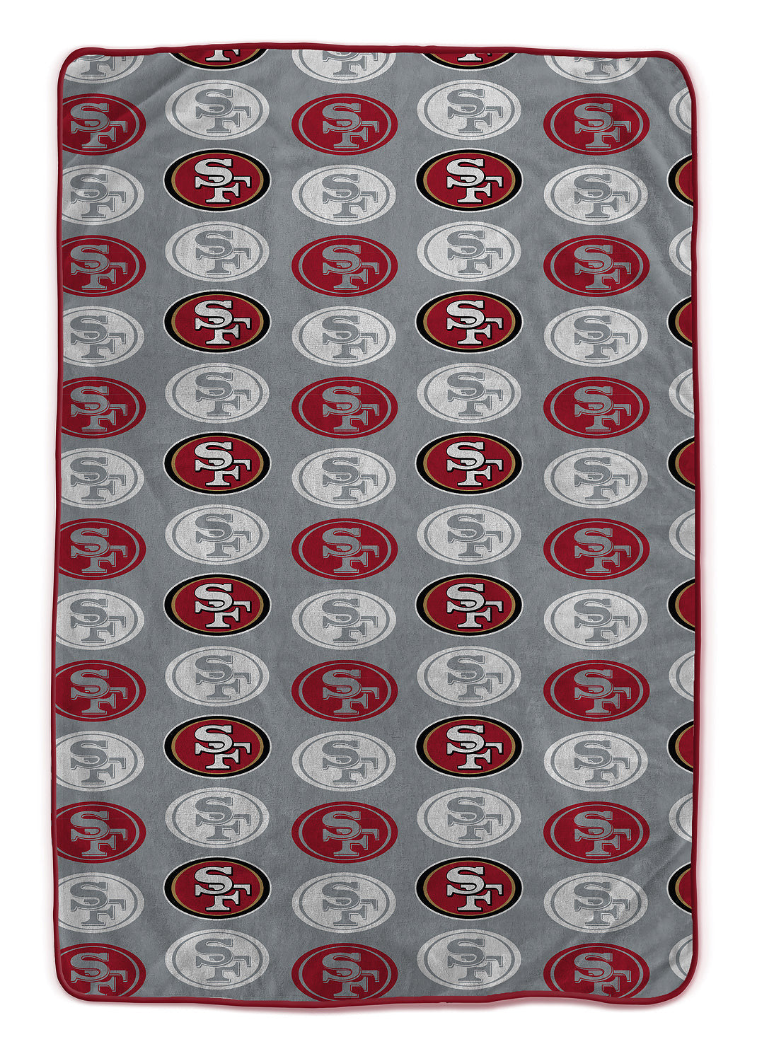San Francisco 49ers NFL Team Logomania XL Blanket 66x95