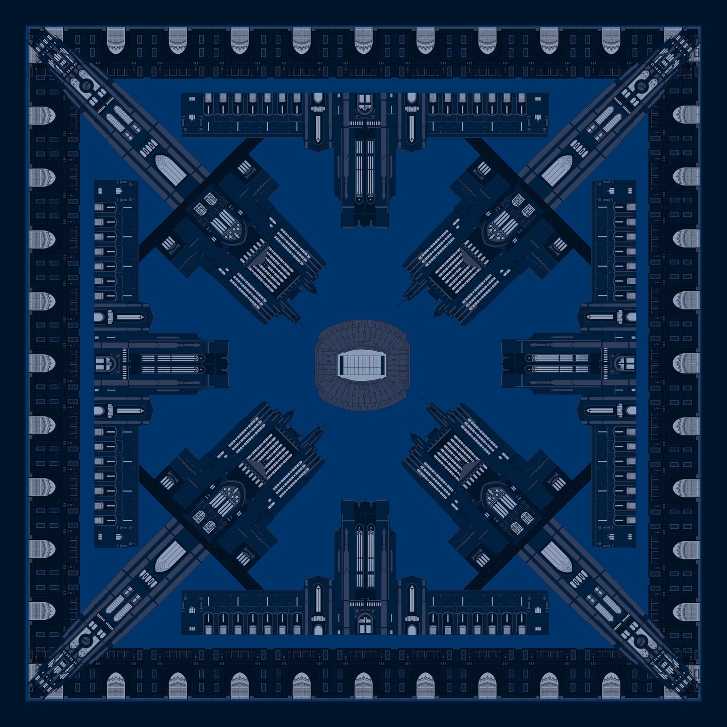 THE NEW HAVEN BULLDOG SCARF