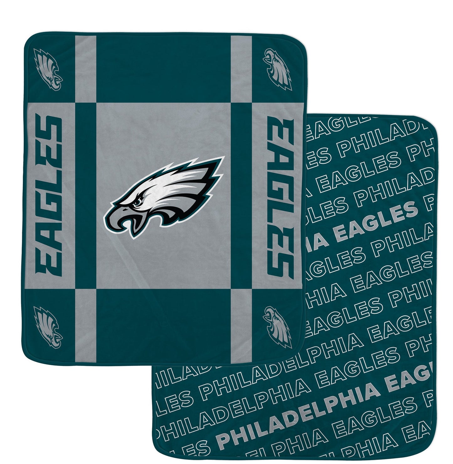 Philadelphia Eagles NFL Team Reversible Soft Blanket 60x70