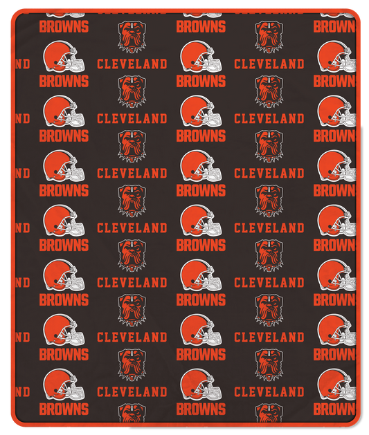 NFL Team Repeating Logo Fleece Throw