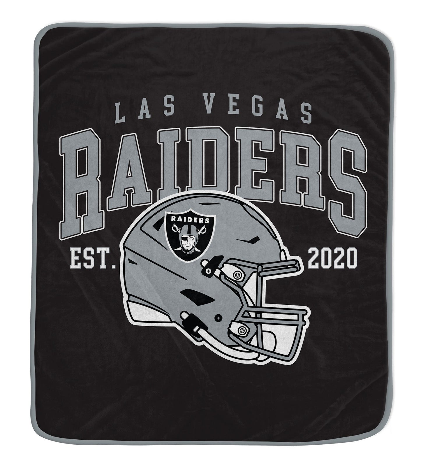 Las Vegas Raiders NFL Team Vintage Helmet Cozy Throw 50x60